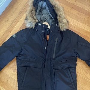 Schott Tornado Insulated Bomber Jacket Detachable Faux Fur